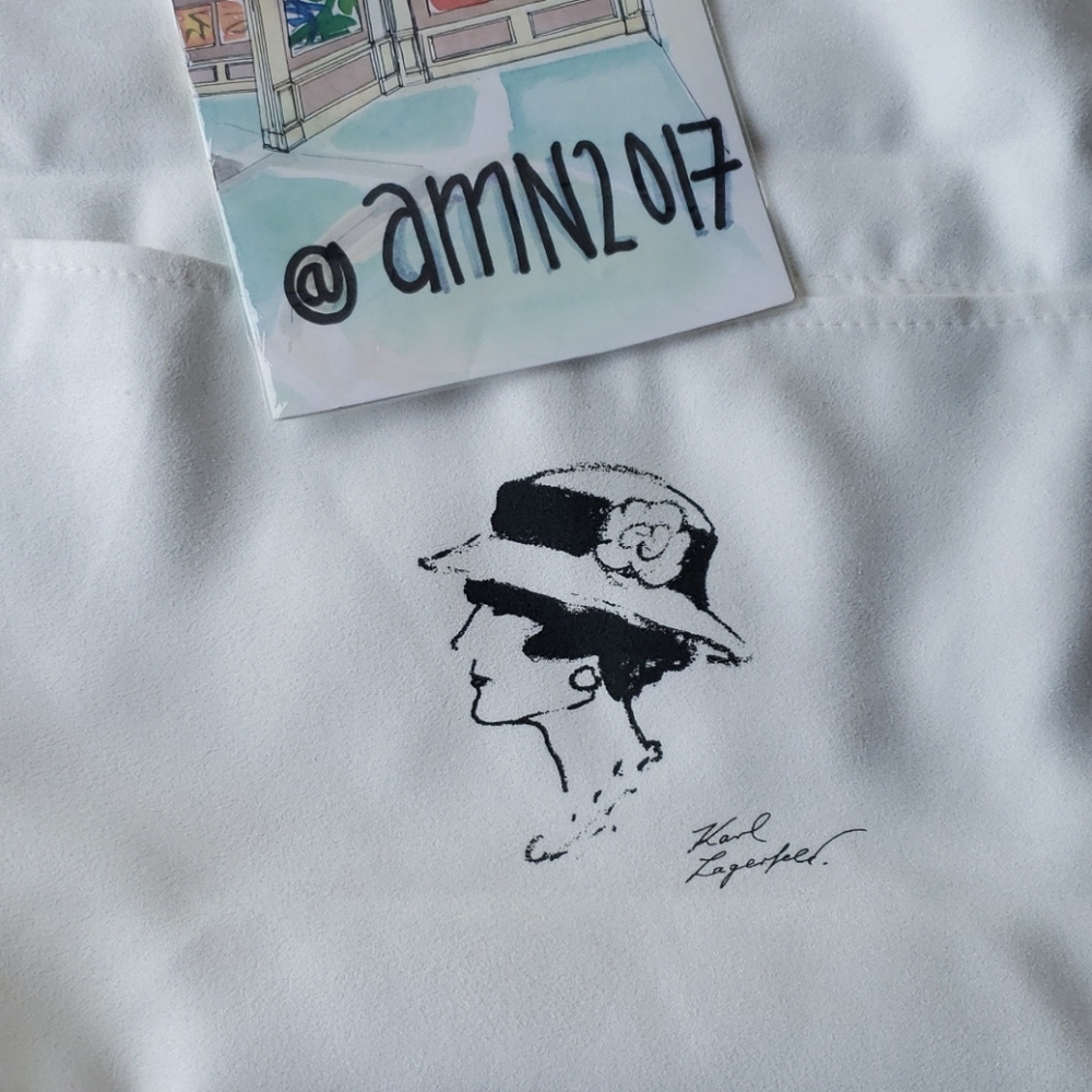 Chanel Dust Bag signed by Karl Lagerfeld - Picture 6 of 8